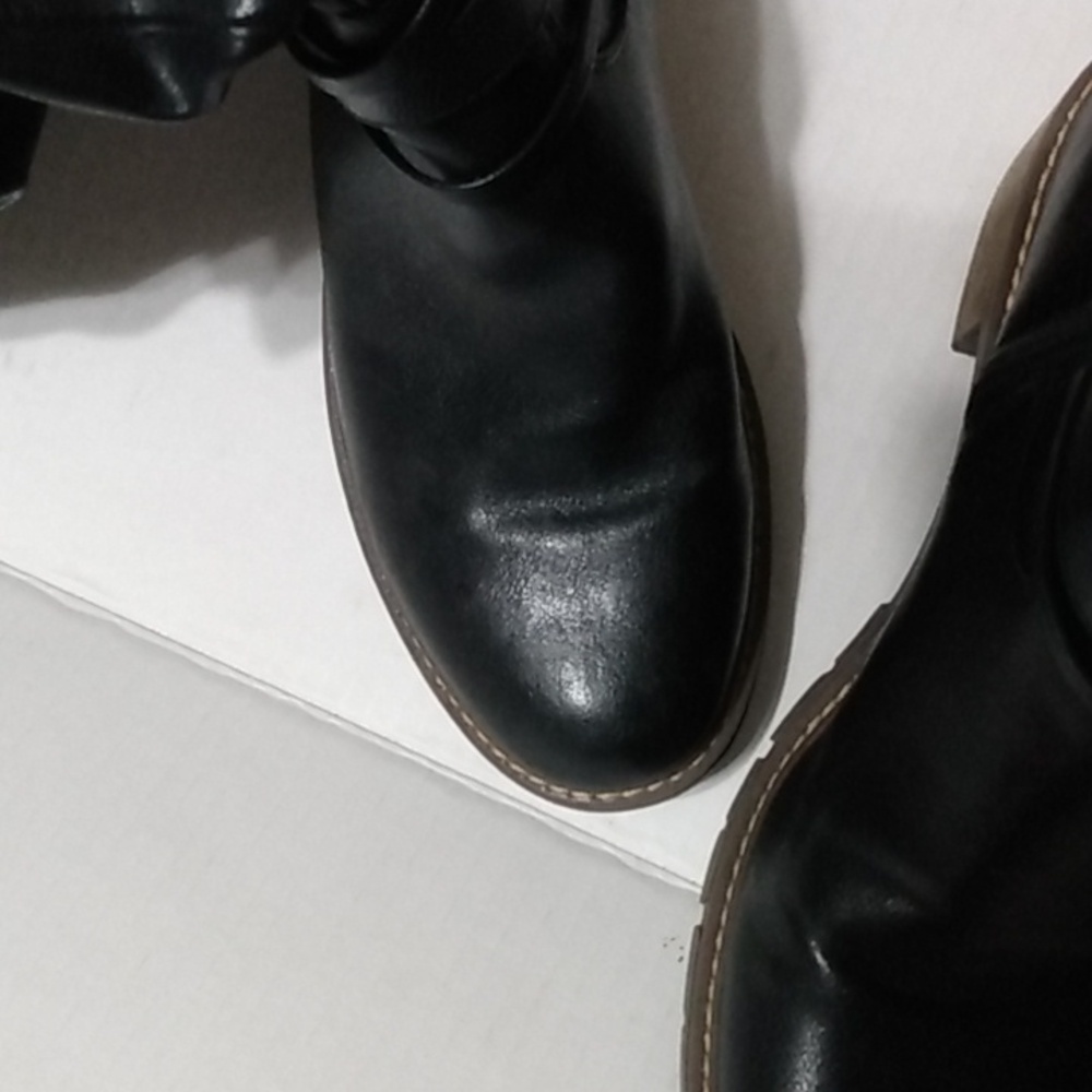 Tall Black Slouch  White Mountain crammers Boot 8.5 - Picture 9 of 16